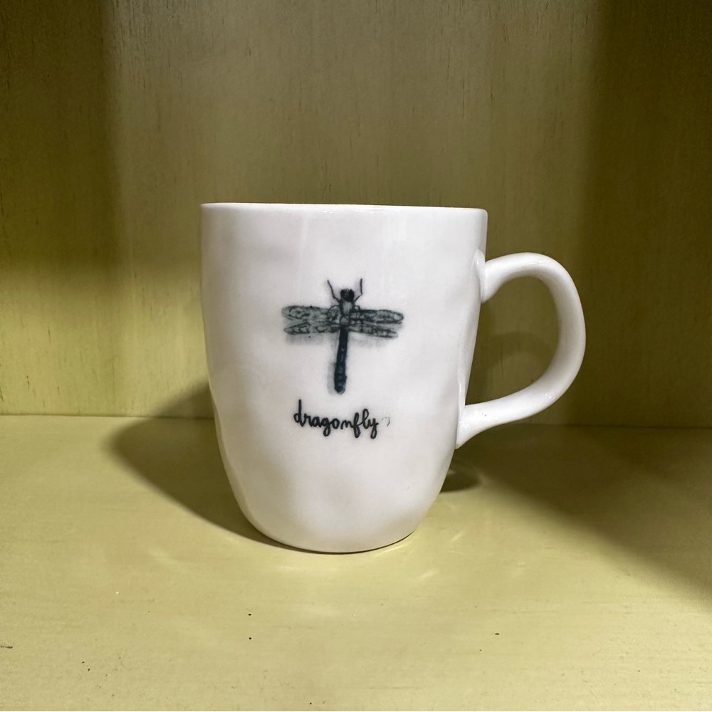 Rae Dunn Icon Bug Collection Dragonfly Ceramic Mug